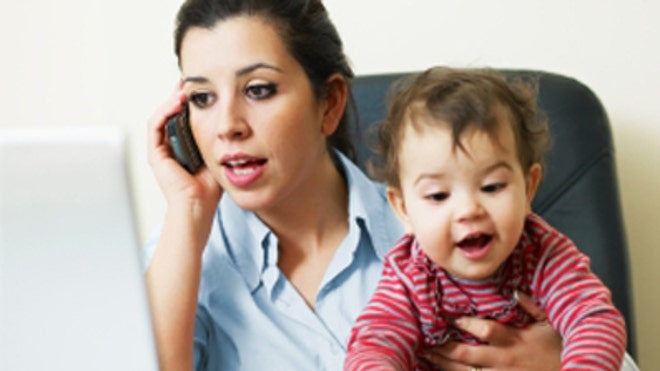 Working stressed mom iStock
