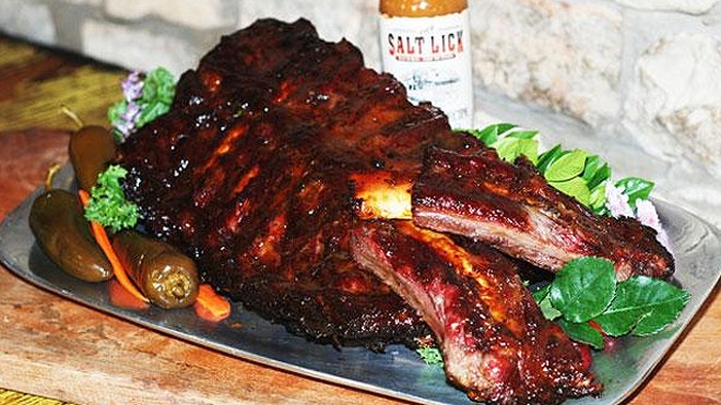 Beef Ribs at The Salt Lick