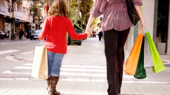 Mother and Daughter Shopping