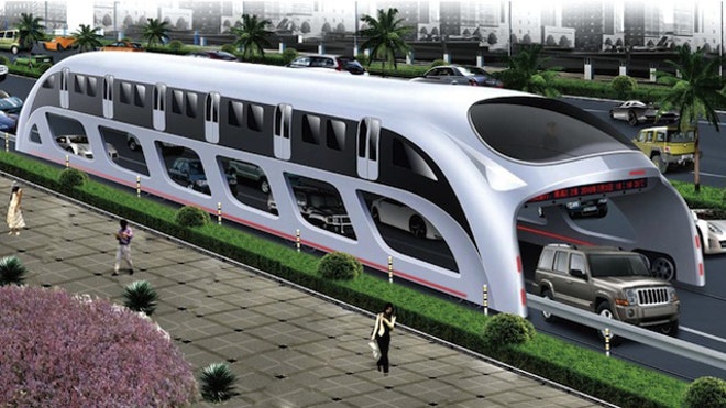 Straddling Bus