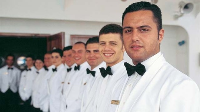 cruise ship staff