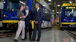 Amid military cuts, Obama urges $300B for roads and railways