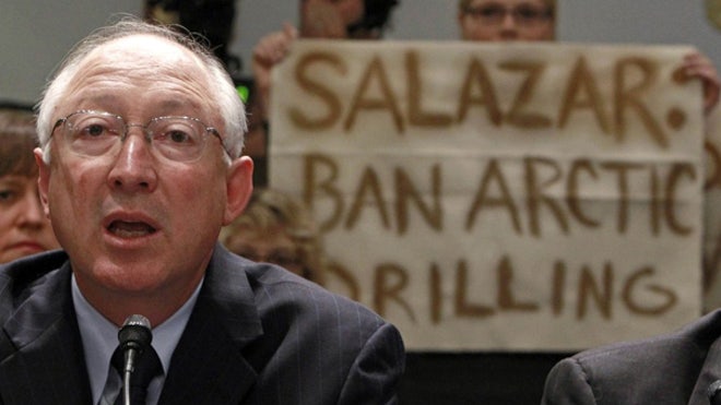 Salazar and Arctic drilling sign