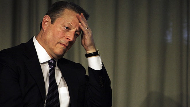 Al Gore sweats