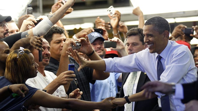Obama at Ford plant in Chicago