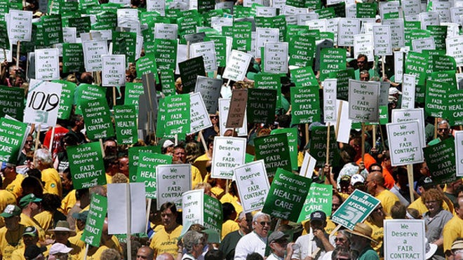 AFSCME rally in 08