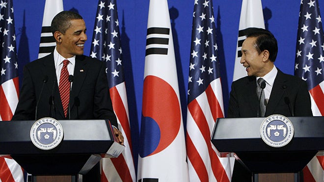 Obama and Lee in Seoul