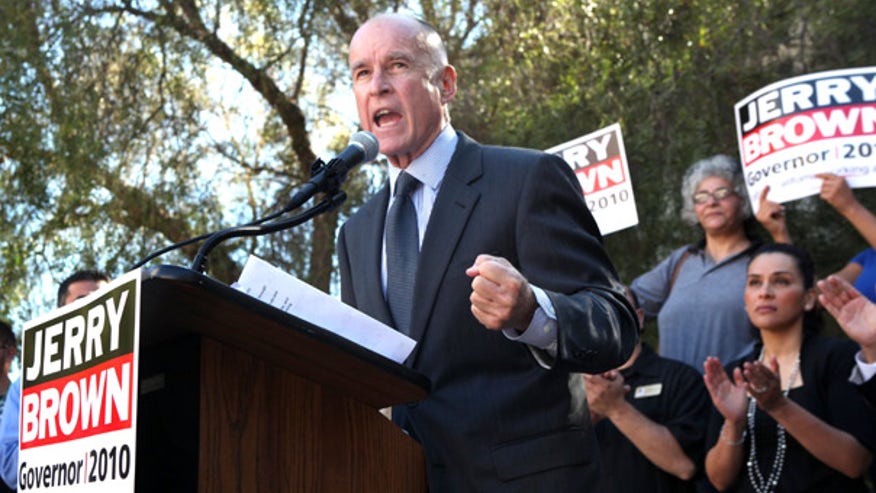 Jerry Brown in Oakland