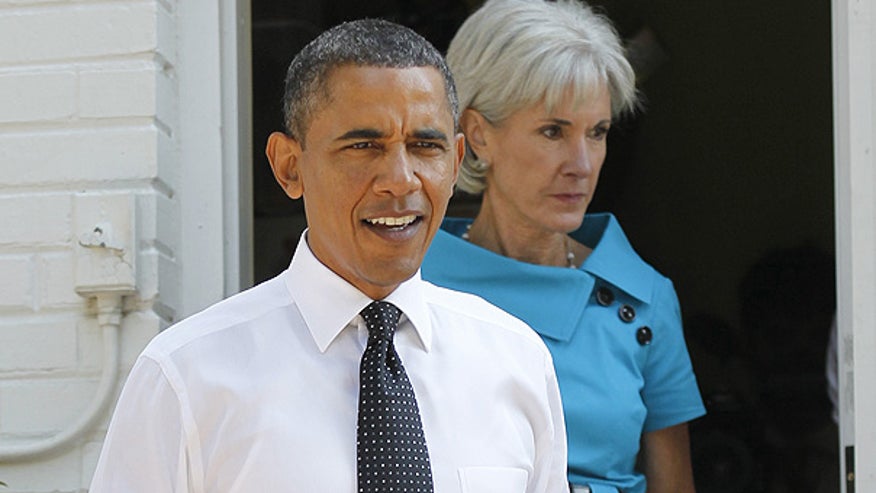 Obama, Sebelius at backyard health chat