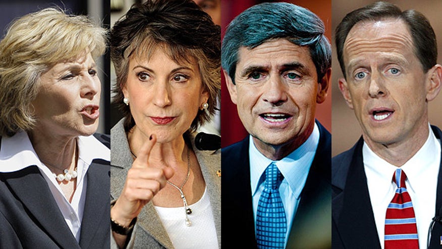 Boxer, Fiorina, Sestak, Toomey 4 split