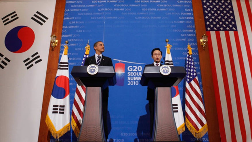 Obama, Lee in Seoul