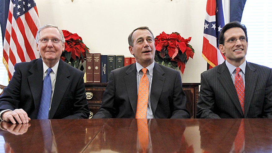 McConnell, Boehner, Cantor all smiles