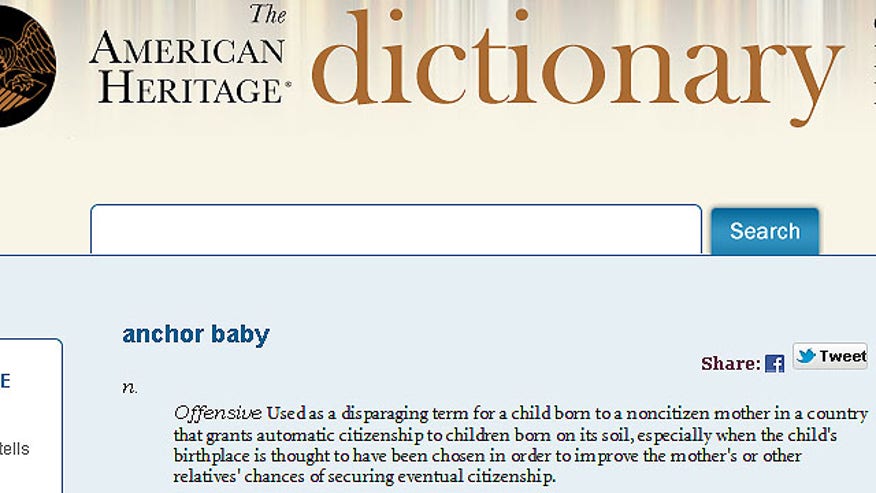 'Anchor baby' definition