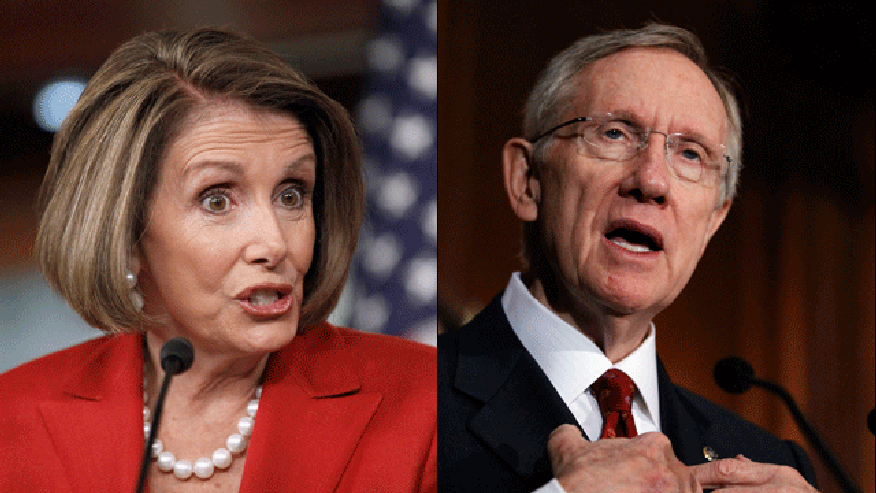 Pelosi and Reid (split)