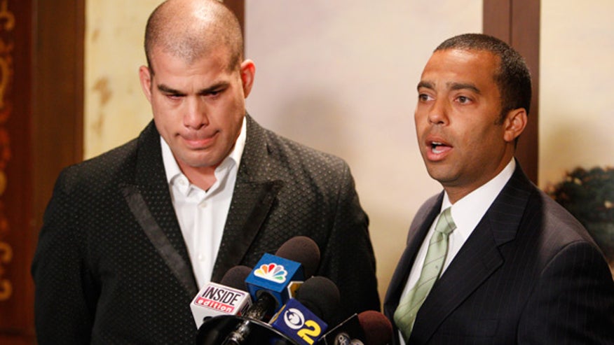 Tito Ortiz with attorney in N. Hollywood