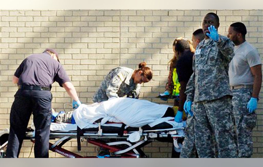 Emergency personnel at Fort Hood