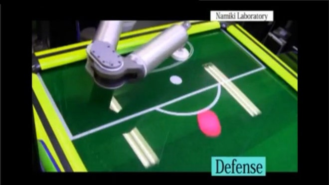 Japanese air hockey robot is unbeatable by humans