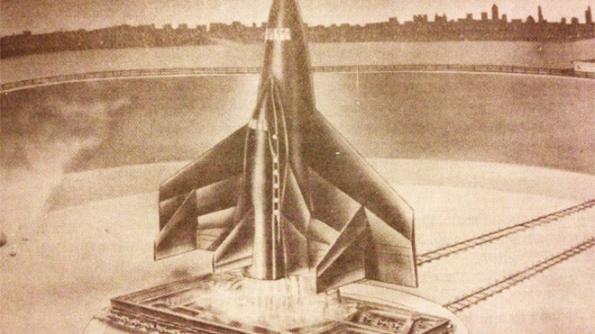 A scan of the original Dornberger spaceplane.