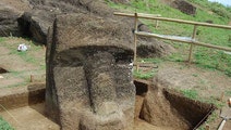 Researchers are excavating some of Easter Island's famous statues, called moai, unearthing the buried secrets of the most remote inhabited island in the world.