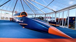 Supplying jet engine for rocket-fast car.
