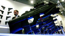 >Exorcism, “die-ins,” an “arms-dealer speed dating” ambush: It’s just another day in the life of the international defense trade and the peace protesters that love to loathe them.