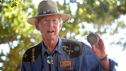 > A Nevada paleontologist said Monday that he thinks apparent dinosaur bone fossils found at a state park about 20 miles west of the Las Vegas Strip could date to the late Triassic period and might be the oldest land animal ever found in the state.