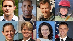 NASA has eight new astronauts -- its first new batch in four years.