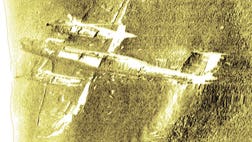 A British museum has begun the process of lifting the only Nazi bomber to survive the Blitz from its shallow grave under  feet of water in the English Channel.