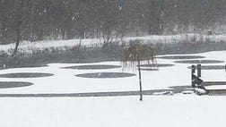 In the small town of Eden, N.Y., the appearance of mysterious circles in a frozen pond has residents baffled.
