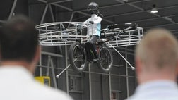Its creator describes it simply as the fulfillment of a boyhood dream, but does the successful test flight of a flying bicycle mean such a machine could one day become reality? In its current form, probably not.