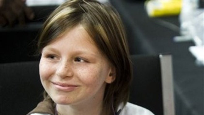 Zahra Baker at ceremony