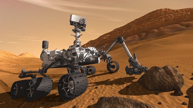 mars rover curiosity nasa art