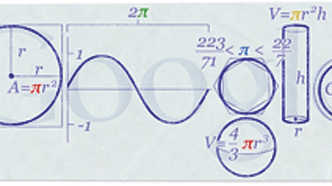 Google Celebrates Pi Day