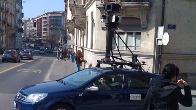 Google Street-View Car in Geneva