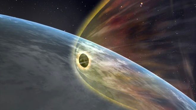 Hayabusa asteroid probe returning to Earth