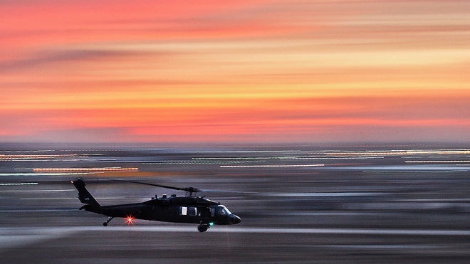 Black Hawk at Dusk