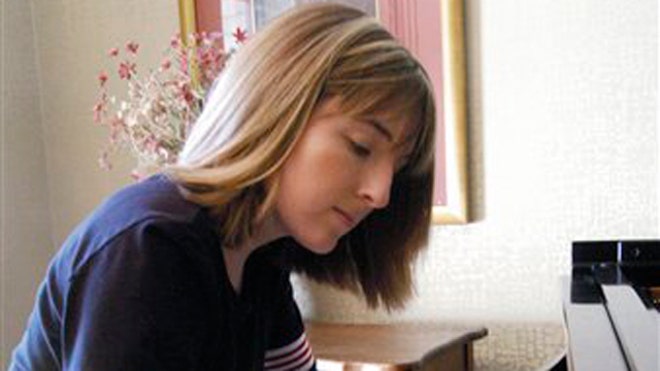 Hillary Adams at piano
