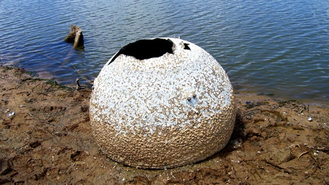 Texas Drought Exposes Shuttle Part