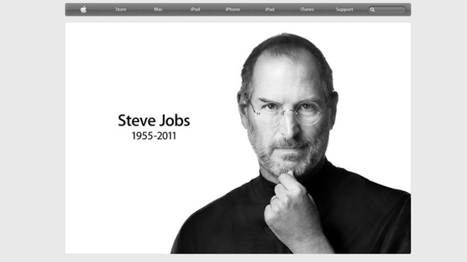 apple website tribute to Jobs
