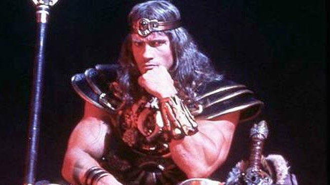 Professor Conan the Barbarian contemplates