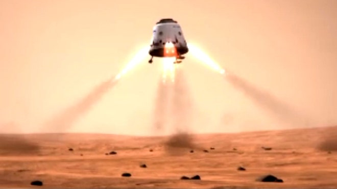 Concept video shows a Dragon space capsule