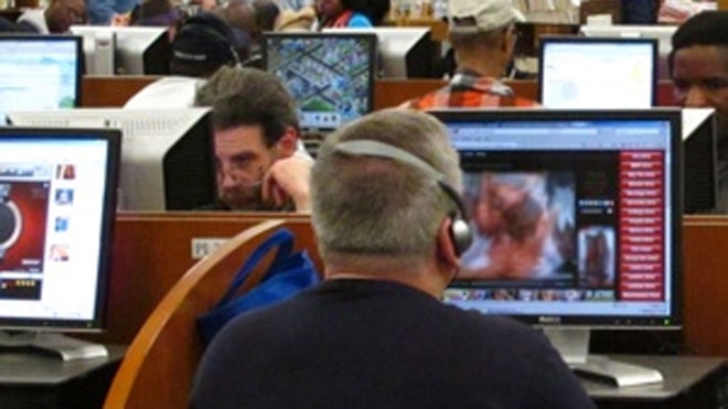 Watching Porn in NYC Library