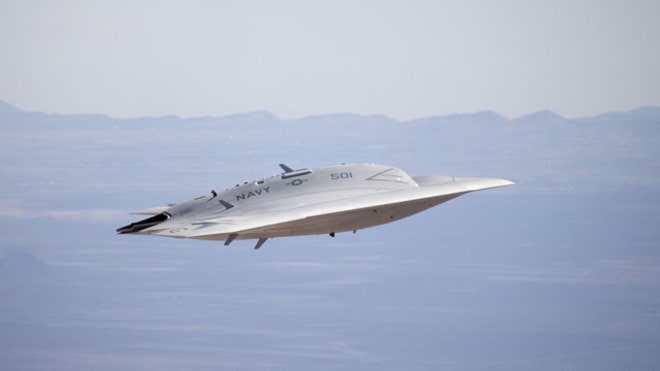 Northrop Grumman X-47B first flight