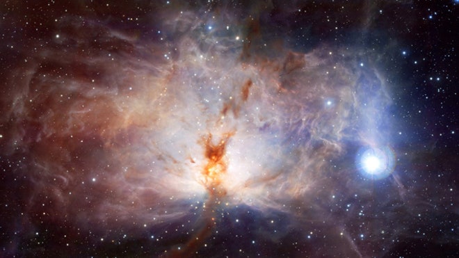 Hidden Fires of the Flame Nebula