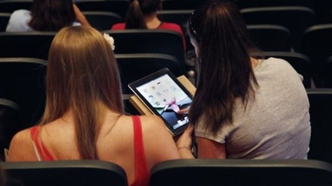 Girls Using iPad