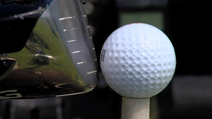 Banned but awesome: golf ball flies straight