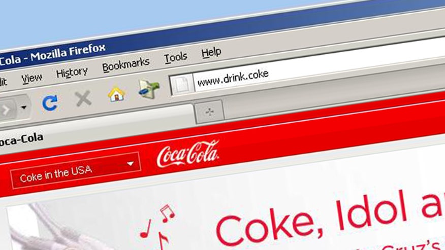 drink.coke top-level domain name