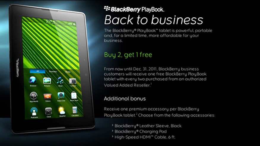 RIM playbook-3-for-2 offer