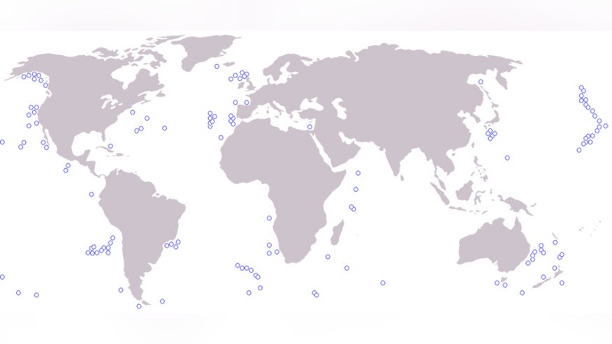 World's Major Seamounts