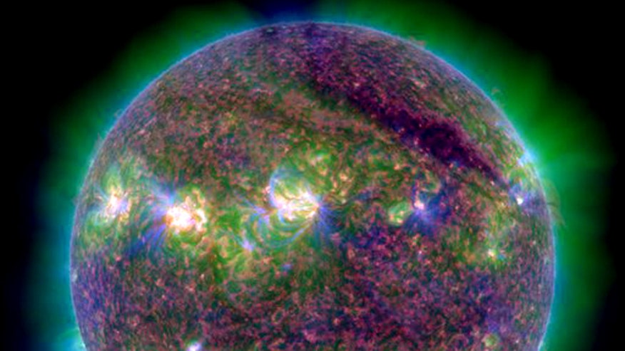 A powerful M9-class solar flare